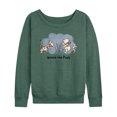thumbnail image 1 of Disney - Winnie the Pooh - Winnie The Pooh Group - Women's Lightweight French Terry Long Sleeve Shirt, 1 of 4