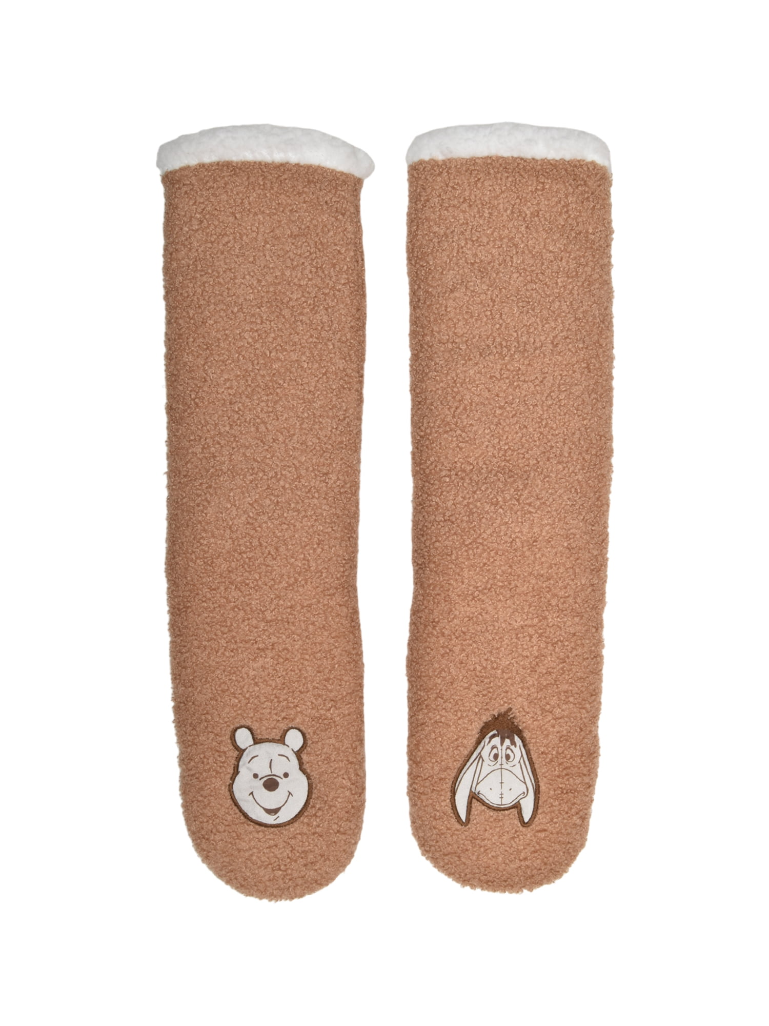 Disney Winnie the Pooh Womens 1-Pack Slipper Sock, Shoe Size 4-10
