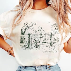 Disney Winnie the Pooh and Christopher Robin T-Shirt, Vintage Pooh Sketch and Friends Shirt, Disneyland Matching Family Shirt, Magic Kingdom
