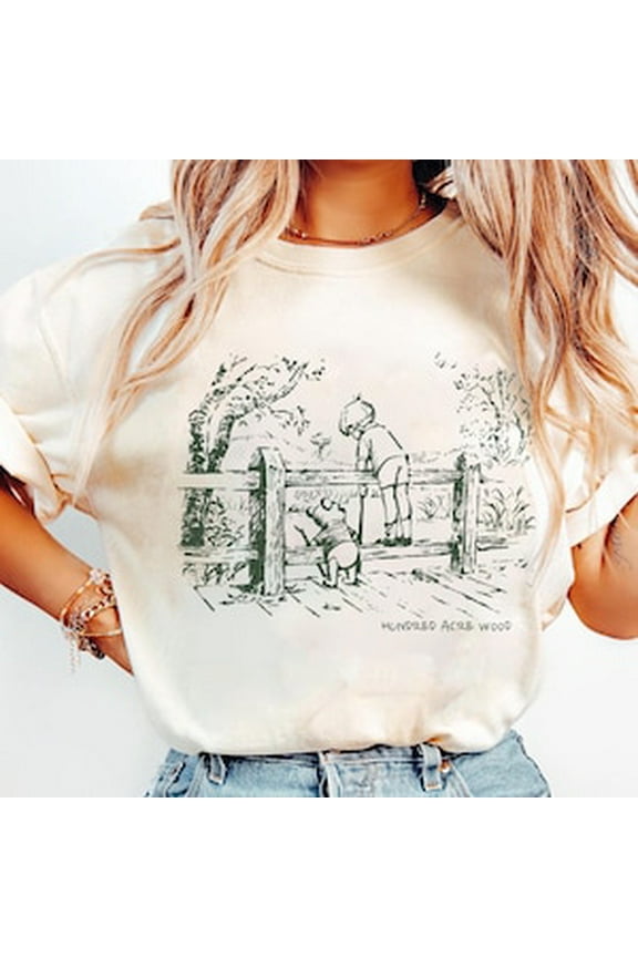 Winnie the Pooh and Christopher Robin T-Shirt, Vintage Pooh Sketch and Friends Shirt, Disneyland Matching Family Shirt, Magic Kingdom