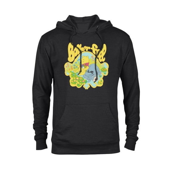 Disney Winnie the Pooh and Eeyore Bother Free - Pullover Hoodie for Adults - Customized-Black