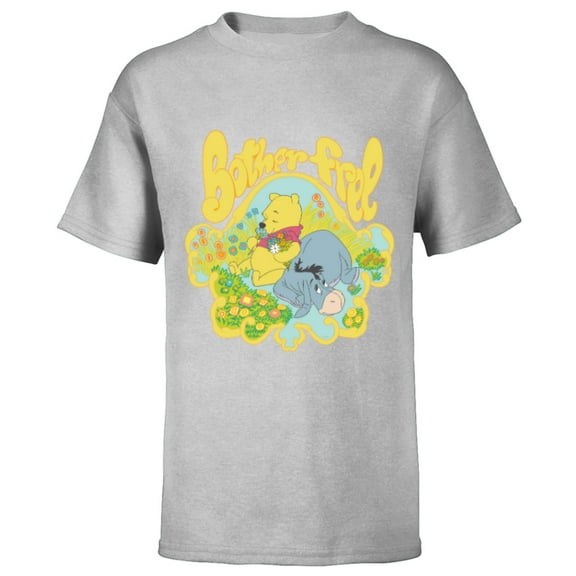 Disney Winnie the Pooh and Eeyore Bother Free - Short Sleeve T-Shirt for Kids - Customized-Athletic Heather