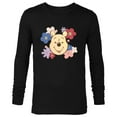 thumbnail image 1 of Disney Winnie the Pooh and Flowers Too - Long Sleeve T-Shirt for Men - Customized-Black, 1 of 5