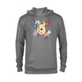 thumbnail image 1 of Disney Winnie the Pooh and Flowers Too - Pullover Hoodie for Adults - Customized-Athletic Heather, 1 of 5