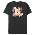thumbnail image 1 of Disney Winnie the Pooh and Flowers Too - Short Sleeve Blended T-Shirt for Adults - Customized-Dark Heather, 1 of 5