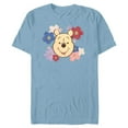 thumbnail image 1 of Disney Winnie the Pooh and Flowers Too - Short Sleeve Blended T-Shirt for Adults - Customized-Ocean Blue, 1 of 5
