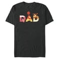 thumbnail image 1 of Disney Winnie the Pooh and Friends Dad Father’s Day Birthday - Short Sleeve Blended T-Shirt for Adults - Customized-Dark Heather, 1 of 5