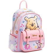 Disney Winnie the Pooh and Friends Tree House 11 Vegan Leather Fashion Mini Backpack