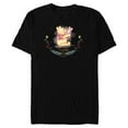 thumbnail image 1 of Disney Winnie the Pooh and Piglet Friendship and Hugs - Short Sleeve Blended T-Shirt for Adults - Customized-Black, 1 of 5