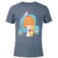 thumbnail image 1 of Disney Winnie the Pooh and Piglet Nature Lover - Short Sleeve Blended T-Shirt for Adults - Customized-Navy Heather, 1 of 5
