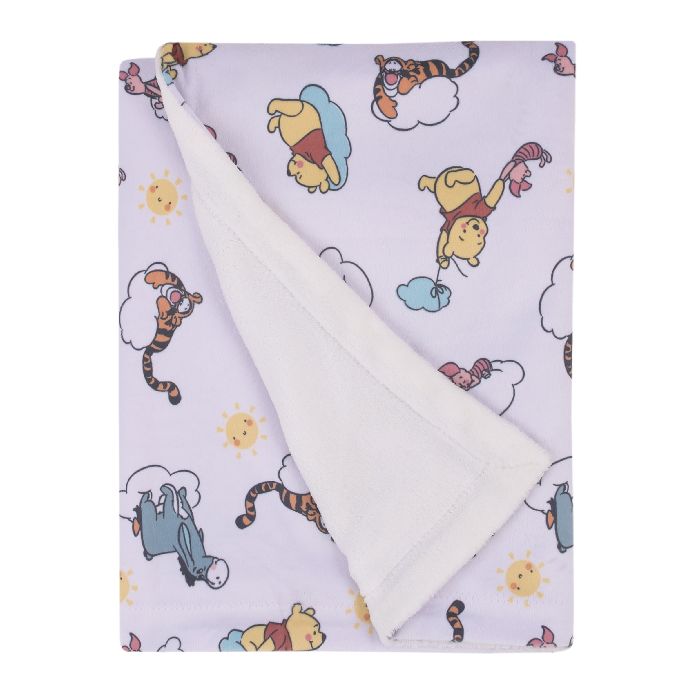 Disney® Winnie the Pooh Lux Applique Receiving Blanket - Beige, 30