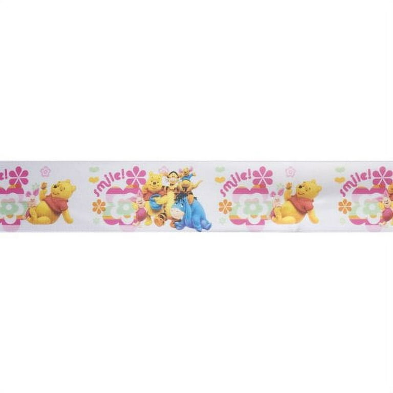 Disney Winnie The Pooh with Friends Satin 1.5 inch Smile! Ribbon, 1 Each