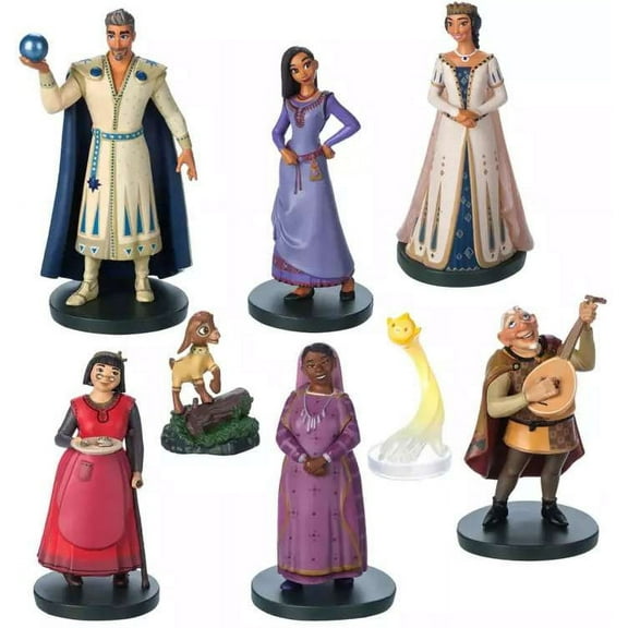 Disney Wish Deluxe Figurine Play Set 8Pc. Enchanting Character Set from Wish