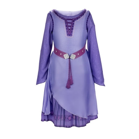 Disney Wish Asha Adventure Dress Fits Children Size Small 4 to 6x
