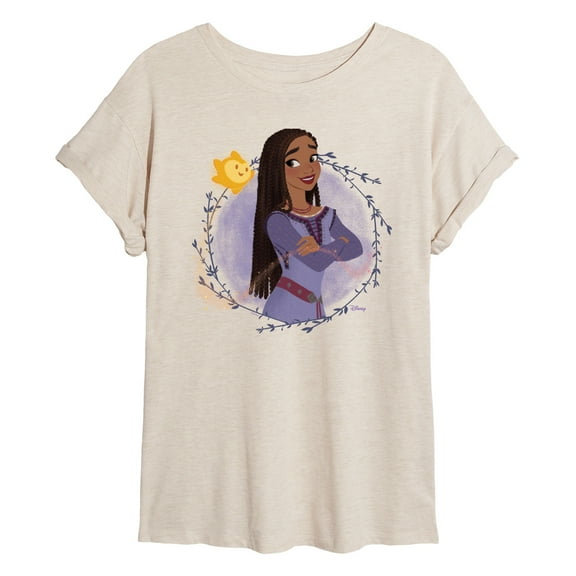 Disney Wish - Asha And Star - Women's Oversized T-Shirt