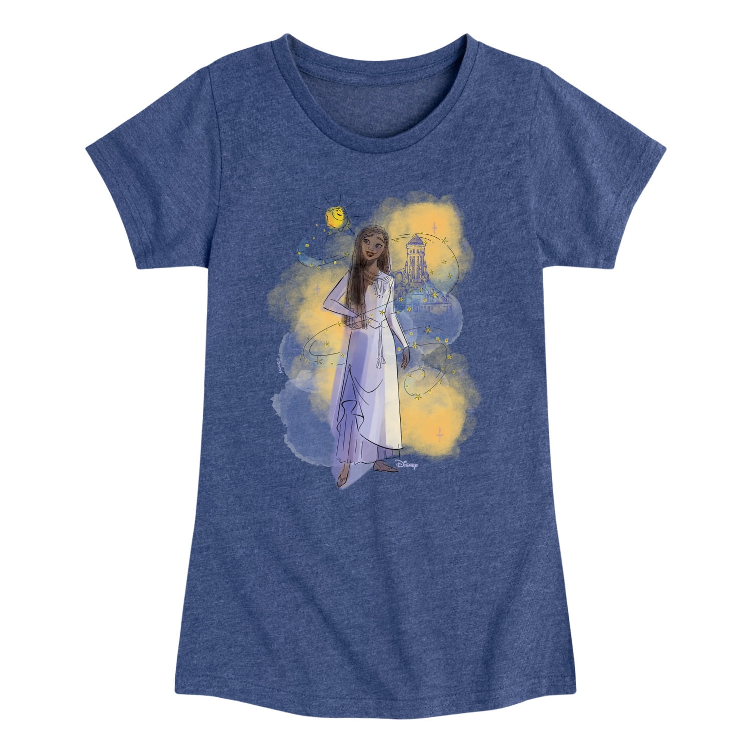 Disney Wish - Asha And Star - Toddler & Youth Girls Short Sleeve ...