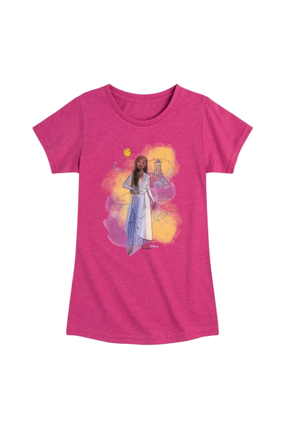 Wish - Asha And Star - Toddler & Youth Girls Short Sleeve Graphic T-Shirt