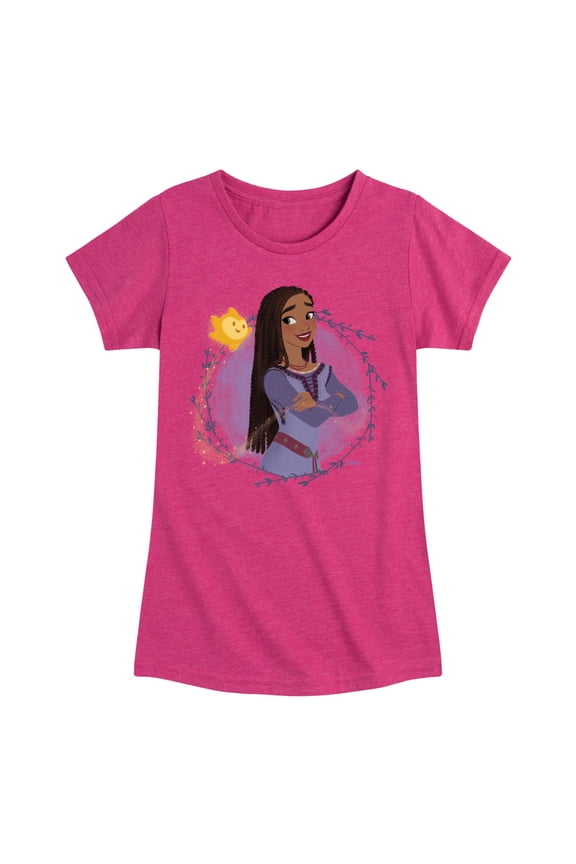 Wish - Asha And Star - Toddler & Youth Girls Short Sleeve Graphic T-Shirt