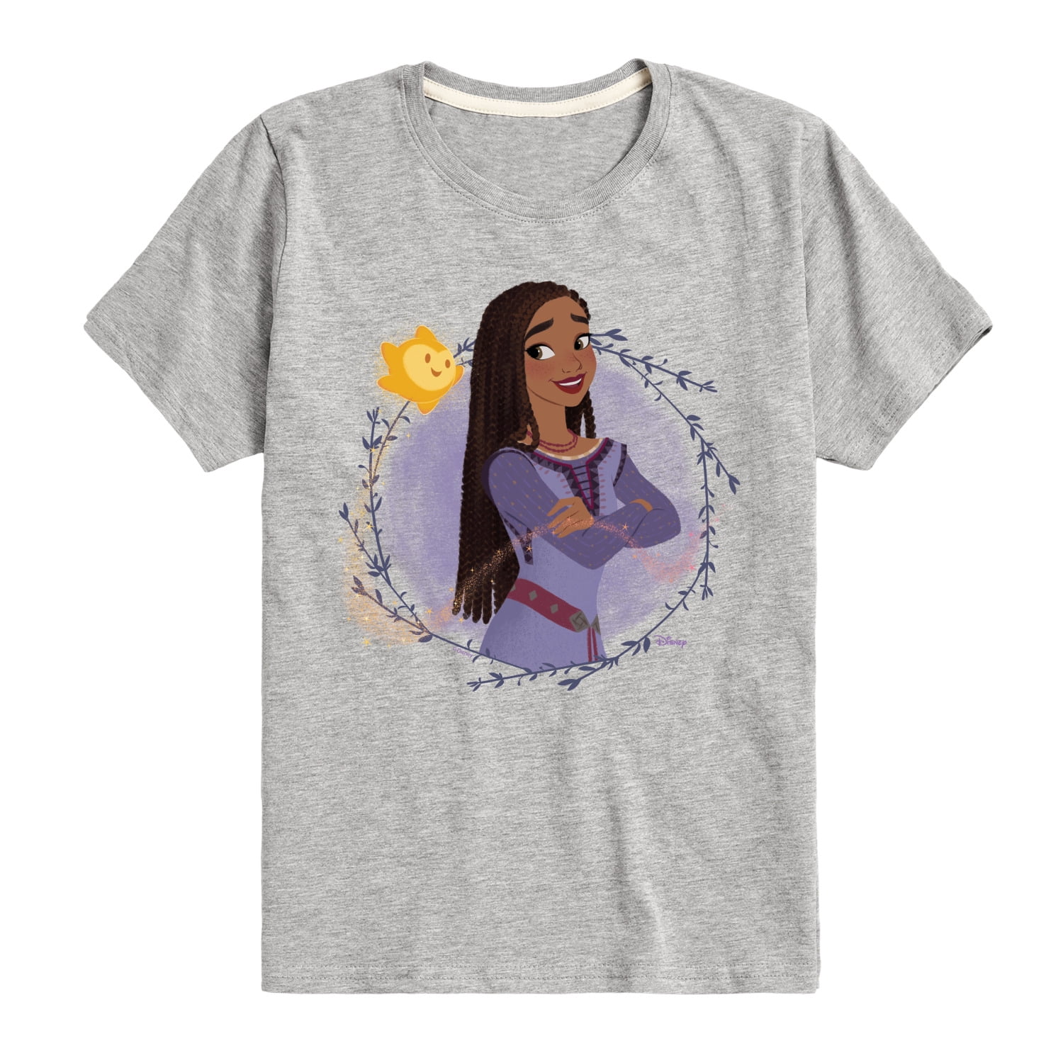 Disney Wish - Asha And Star - Toddler & Youth Short Sleeve Graphic T ...