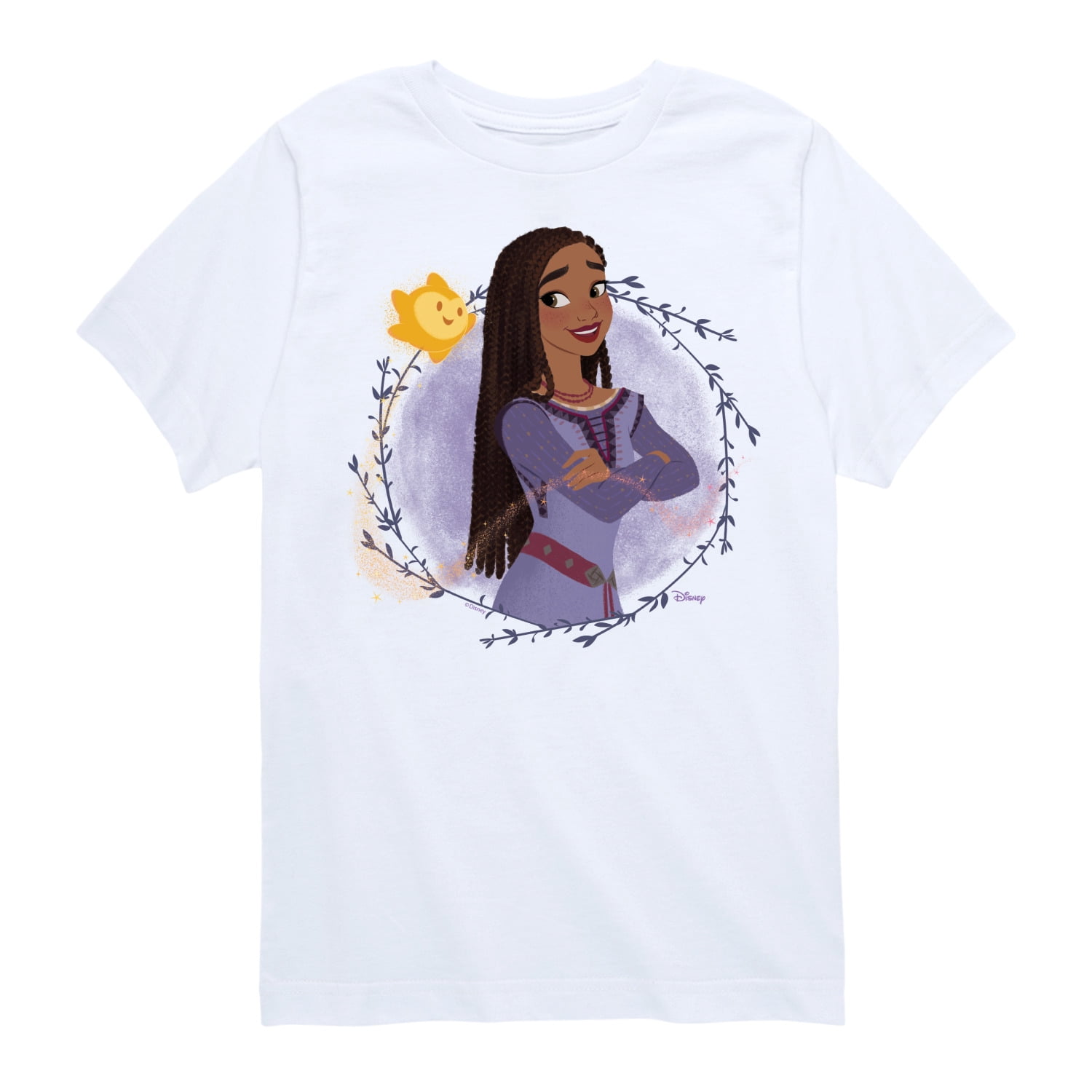 Disney Wish - Asha And Star - Toddler & Youth Short Sleeve Graphic T ...