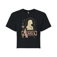 thumbnail image 1 of Disney Wish - Asha Badge  - Juniors Cropped Cotton Blend T-Shirt, 1 of 5