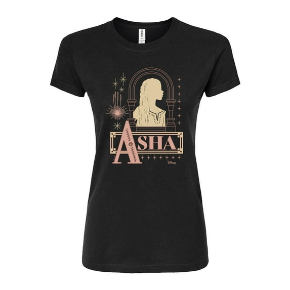 Disney Wish - Asha Badge - Juniors Fitted Graphic T-Shirt