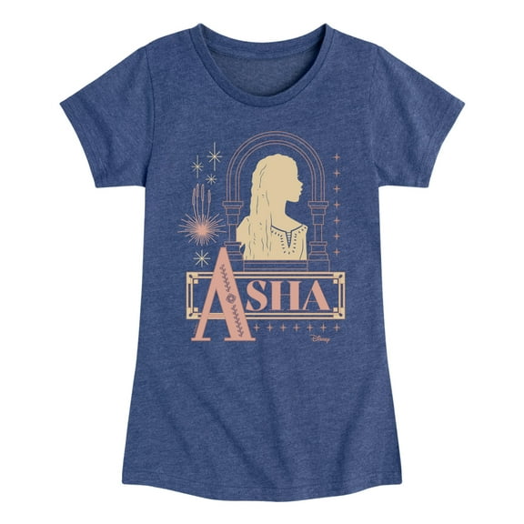 Disney Wish - Asha Badge - Toddler & Youth Girls Short Sleeve Graphic T-Shirt