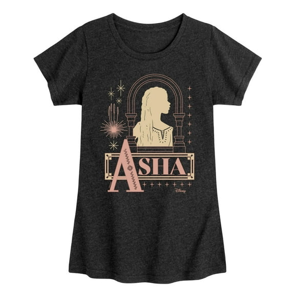 Disney Wish - Asha Badge - Toddler & Youth Girls Short Sleeve Graphic T-Shirt