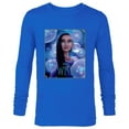 thumbnail image 1 of Disney Wish Asha Character Poster Image and Movie Logo - Long Sleeve T-Shirt for Men - Customized-Navy, 1 of 5
