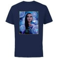 thumbnail image 1 of Disney Wish Asha Character Poster Image and Movie Logo - Short Sleeve Cotton T-Shirt for Adults - Customized-Navy, 1 of 5