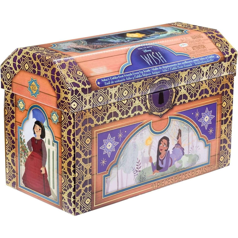 Disney Wish Asha Dahlia Best Friends Dress up Trunk Sizes 4 6X