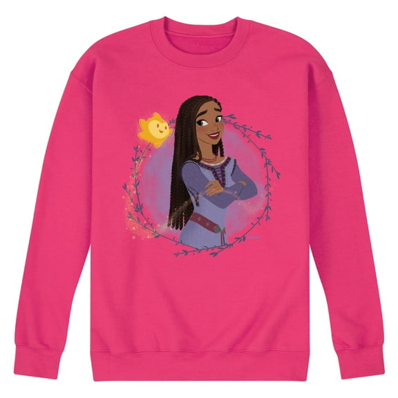 Disney Wish - Asha & Her Star - Men's Crew Neck Fleece Pullover