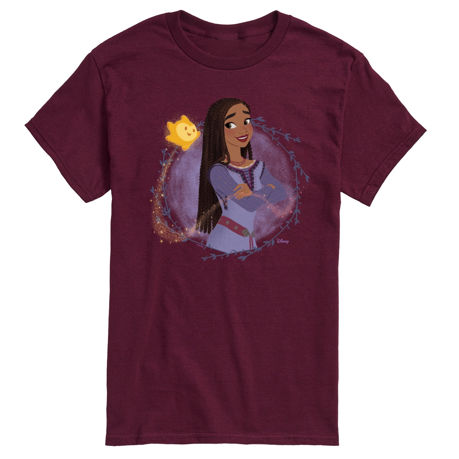 Asha Graphics Disney Wish - Asha & Her Star - Men's Short Sleeve Graphic T-Shirt ...
