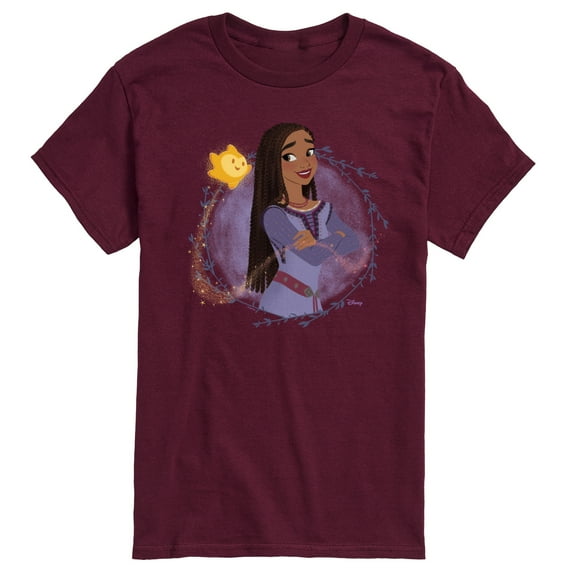 Disney Wish - Asha & Her Star - Men's Short Sleeve Graphic T-Shirt
