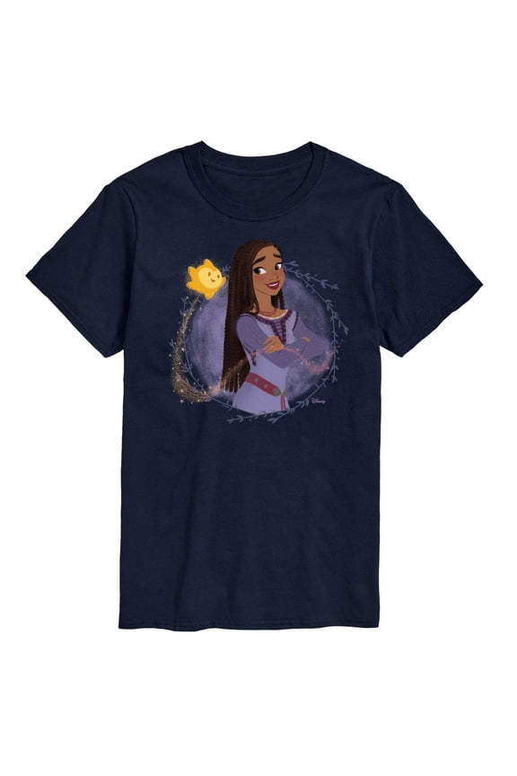 Wish - Asha & Her Star - Men's Short Sleeve Graphic T-Shirt