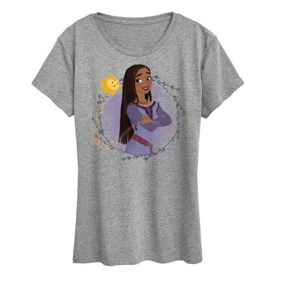 Disney Wish - Asha & Her Star - Women's Short Sleeve Graphic T-Shirt