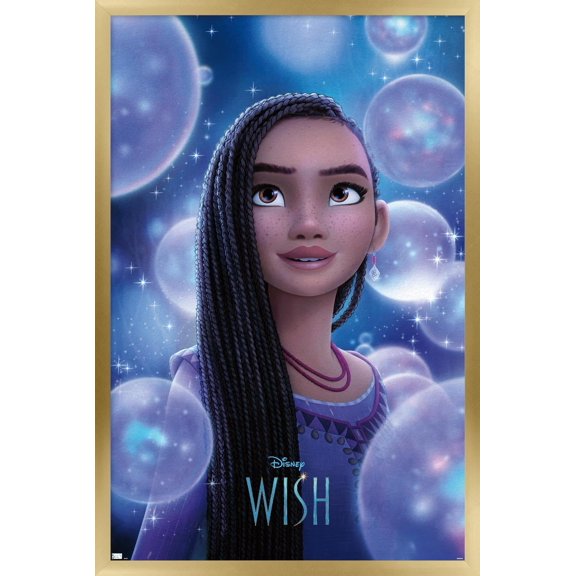 Disney Wish - Asha One Sheet Wall Poster, 22.375" x 34" Framed