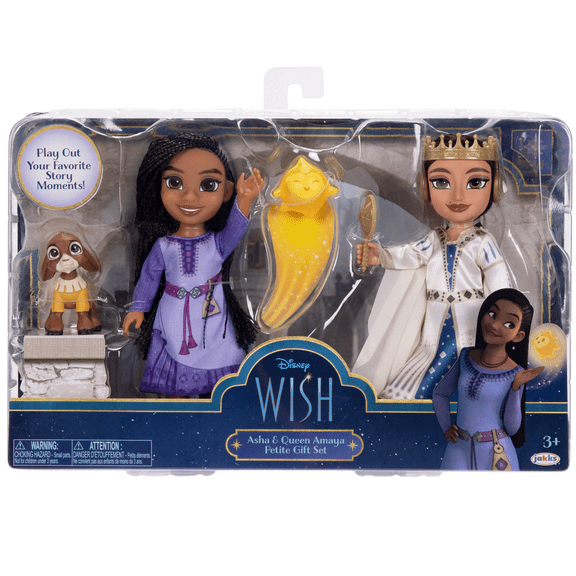 Disney Wish Asha & Queen Amaya 6 inch Petite Doll Gift Set
