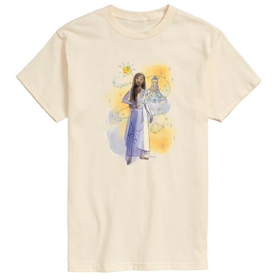 Disney Wish - Asha Sketch In The Beginning - Men's Short Sleeve Graphic T-Shirt