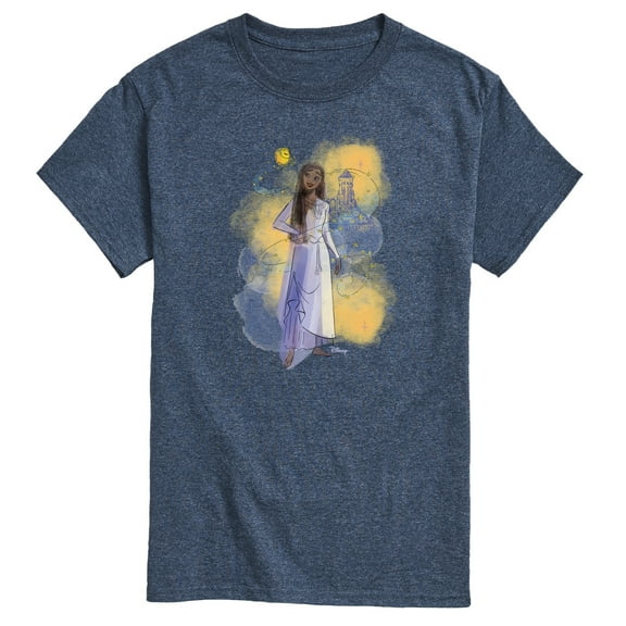 Disney Wish - Asha Sketch In The Beginning - Men's Short Sleeve Graphic T-Shirt