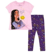 Disney Wish Asha Star Toddler Girls T-Shirt and Leggings Outfit Set Toddler to Little Kid
