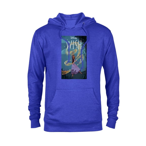 Disney Wish Asha Starry Swirl Rosas Night and Movie Logo - Pullover Hoodie for Adults - Customized-Royal