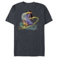thumbnail image 1 of Disney Wish Asha Valentino and Star Fairytale Friends - Short Sleeve Blended T-Shirt for Adults - Customized-Navy Heather, 1 of 5