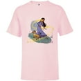 thumbnail image 1 of Disney Wish Asha Valentino and Star Fairytale Friends - Short Sleeve T-Shirt for Kids - Customized-Soft Pink, 1 of 5