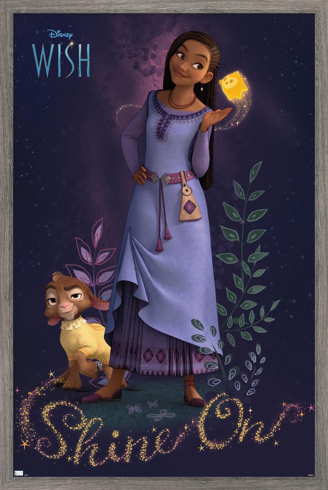 Disney Wish - Asha Wall Poster with Magnetic Frame, 22.375