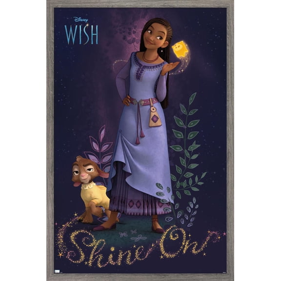 Disney Wish - Asha Wall Poster, 22.375" x 34" Framed