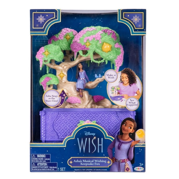 Disney's Wish Movie Asha Wish Tree Keepsake Box Sings Song for Child Ages 3 to 6