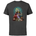 thumbnail image 1 of Disney Wish Asha and Her Friends with Star - Short Sleeve Cotton T-Shirt for Adults - Customized-Charcoal, 1 of 5