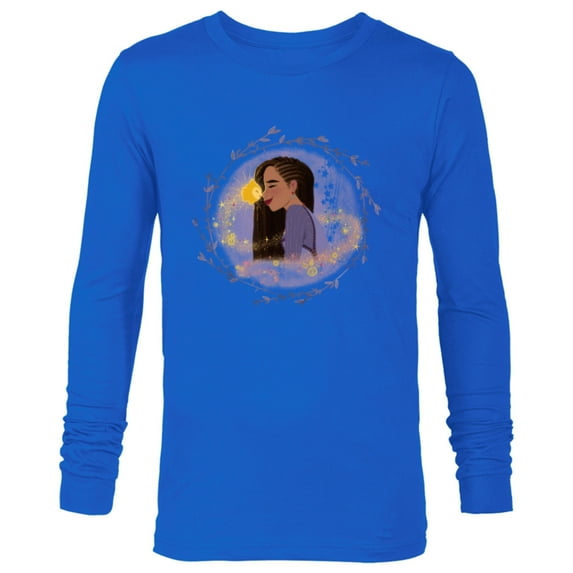 Disney Wish Asha and Star Nose to Nose Circle - Long Sleeve T-Shirt for Men - Customized-Navy