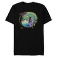 thumbnail image 1 of Disney Wish Asha and Star Rosas Castle Watch Us Shine - Short Sleeve Blended T-Shirt for Adults - Customized-Black, 1 of 5